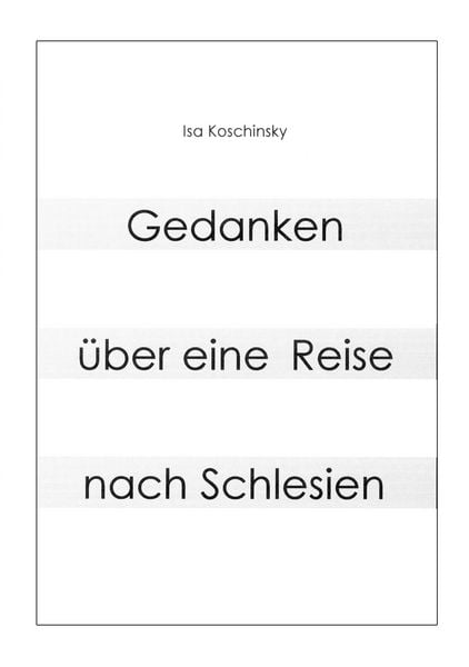 Produktbild: Gedanken &uuml;ber eine Reise nach Schlesien