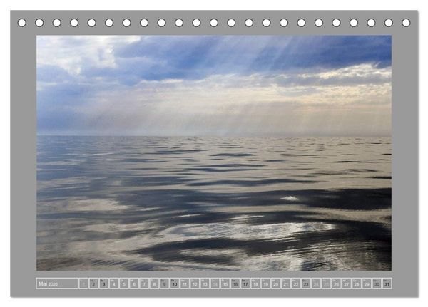 Produktbild: Nur Himmel und Meer (Tischkalender 2026 DIN A5 quer), CALVENDO Monatskalender