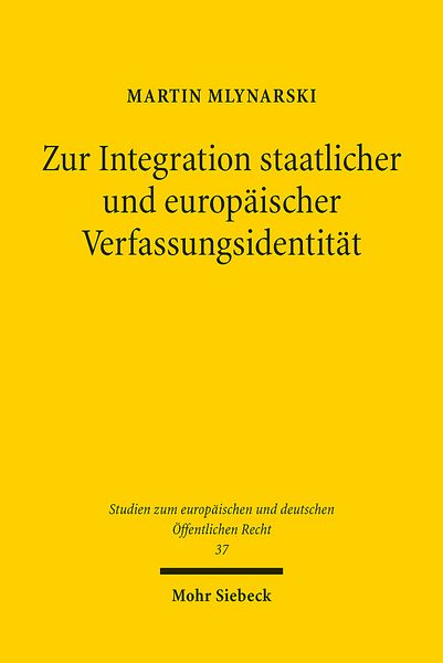 Produktbild: Mlynarski, M: Zur Integration staatlicher und europ&auml;ischer V
