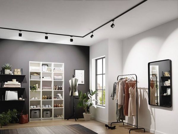 Produktbild: Paulmann Hochvolt-Schienensystem-Leuchte URail fest eingebaut 4.5W LED Schwarz (matt)