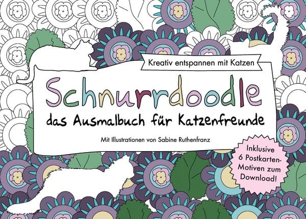 Produktbild: Schnurrdoodle - das Ausmalbuch f&uuml;r Katzenfreunde