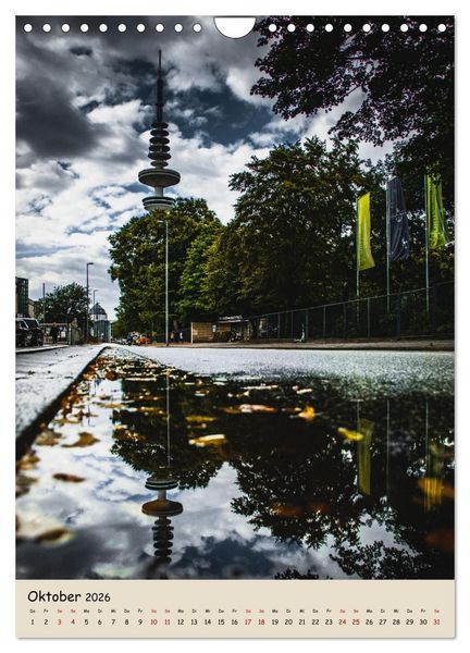 Produktbild: Hamburg Spiegelungen 2026 (Wandkalender 2026 DIN A4 hoch), CALVENDO Monatskalender