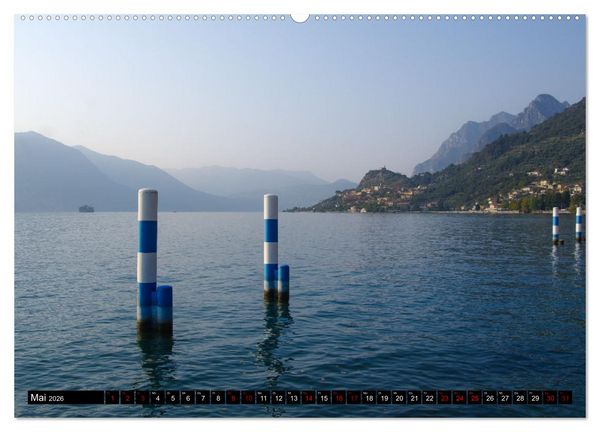 Produktbild: Romantischer Lago d'Iseo (hochwertiger Premium Wandkalender 2026 DIN A2 quer), Kunstdruck in Hochglanz