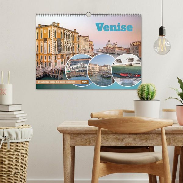 Produktbild: Venise - Un hommage imag&eacute; &agrave; la magie v&eacute;nitienne (Calendrier mural 2026 DIN A3 vertical), CALVENDO calendrier mensuel