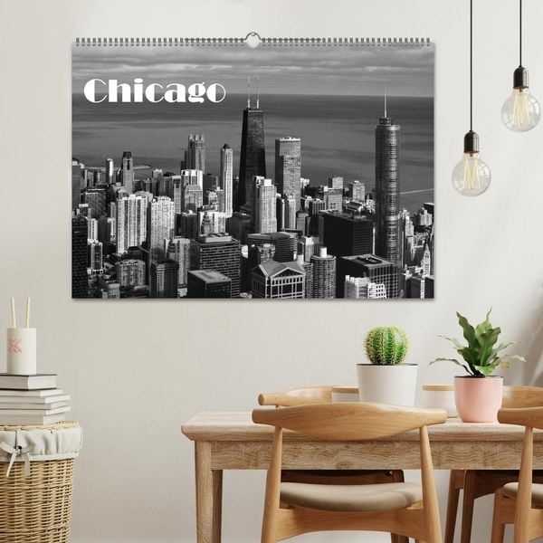 Produktbild: Chicago 2026 (Wandkalender 2026 DIN A2 quer), CALVENDO Monatskalender