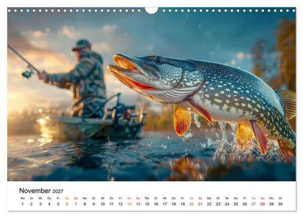 Produktbild: Hecht - J&auml;ger der Tiefe (Wandkalender 2027 DIN A3 quer), CALVENDO Monatskalender