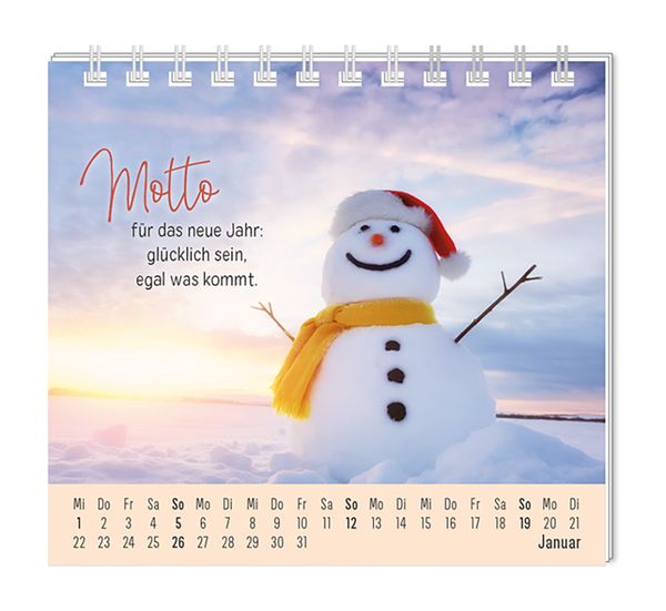 MiniKalender 2025 Eine Extraportion Glück für dich! Grafik Werkstatt Thalia