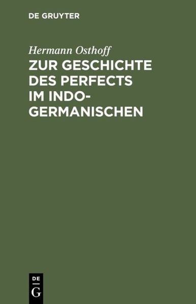 Produktbild: Zur Geschichte des Perfects im Indogermanischen
