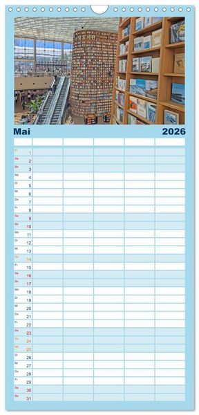 Produktbild: Familienplaner 2026 - Seoul - Stadt der Kontraste mit 5 Spalten (Wandkalender, 21 x 45 cm) CALVENDO