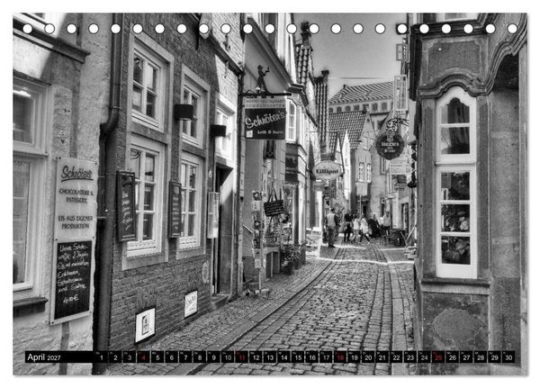 Produktbild: Historisches Bremen (Tischkalender 2027 DIN A5 quer), CALVENDO Monatskalender
