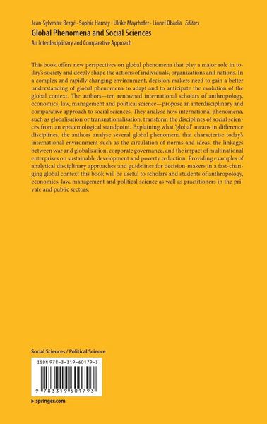 Produktbild: Global Phenomena and Social Sciences