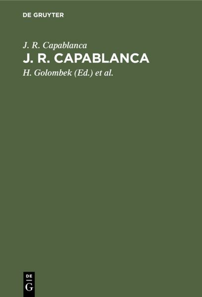 Produktbild: J. R. Capablanca