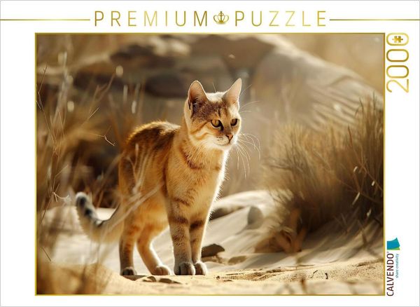 "CALVENDO Puzzle Ein Motiv aus dem Kalender ""Wenn die wilden Katzen leise durch ihr Revier streifen"" | 2000 Teile Lege-Größe 90x67cm Foto-Puzzle für glückliche Stunden"