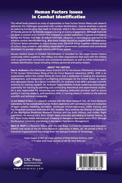 Produktbild: Human Factors Issues in Combat Identification