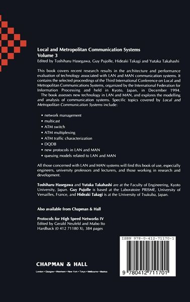 Produktbild: Local and Metropolitan Communication Systems