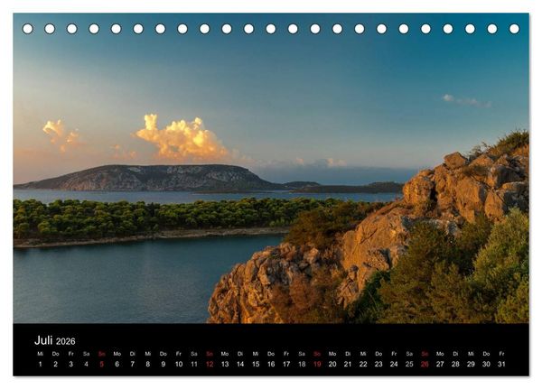 Produktbild: Peloponnes - Einladung zum Chillen (Tischkalender 2026 DIN A5 quer), CALVENDO Monatskalender