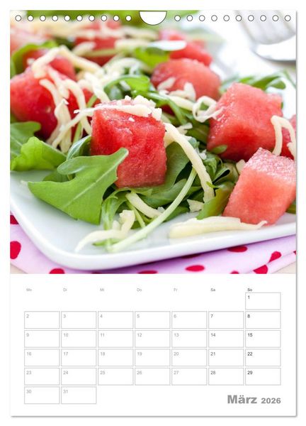 Produktbild: Vegetarisch durch das Jahr / Planer (Wandkalender 2026 DIN A4 hoch), CALVENDO Monatskalender