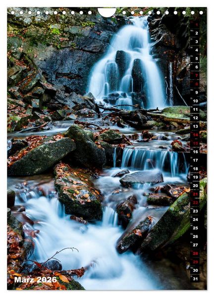 Produktbild: Wasserf&auml;lle. Beindruckende Schauspiele der Natur (Wandkalender 2026 DIN A4 hoch), CALVENDO Monatskalender
