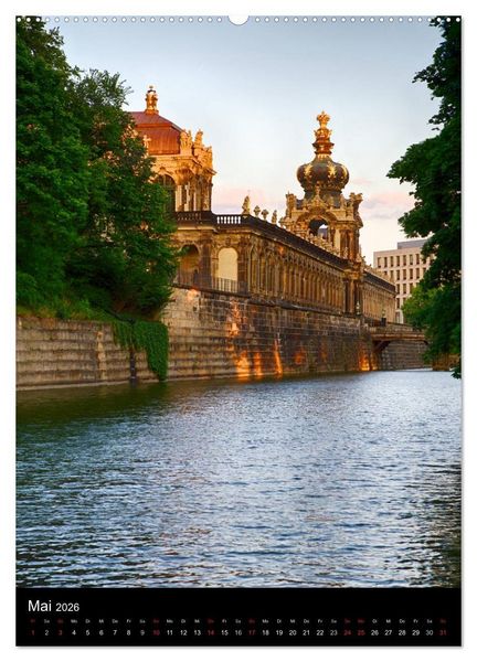 Produktbild: Die wundersch&ouml;ne Stadt Dresden (Wandkalender 2026 DIN A2 hoch), CALVENDO Monatskalender