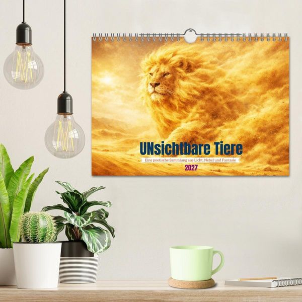 Produktbild: UNsichtbare Tiere - Eine poetische Sammlung aus Licht, Nebel und Fantasie (Wandkalender 2027 DIN A4 quer), CALVENDO Monatskalender