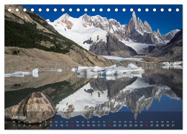 Produktbild: Majest&auml;tische Berge Cerro Torre Patagonien (Tischkalender 2026 DIN A5 quer), CALVENDO Monatskalender