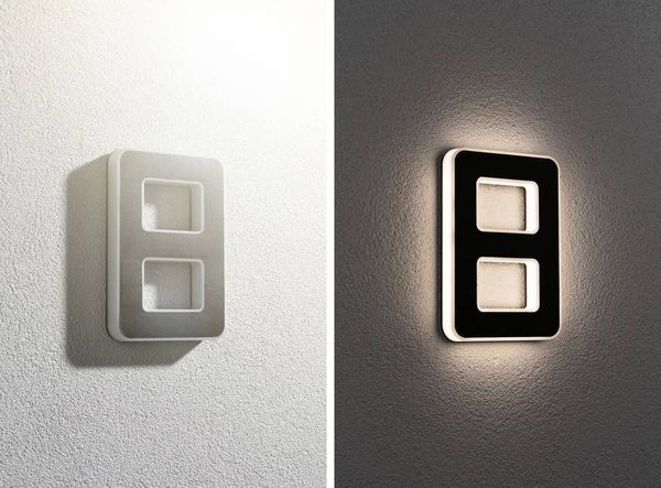 Produktbild: Paulmann 79849 Solar-Hausnummernleuchte 0.20W Warmwei&szlig; Schwarz