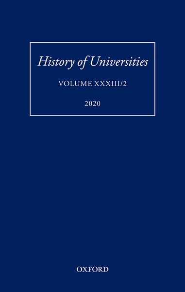 Produktbild: History of Universities Volume XXXIII/2