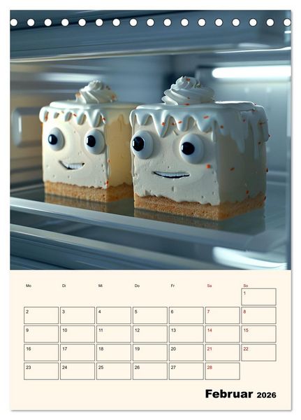 Produktbild: Nachts im K&uuml;hlschrank (Tischkalender 2026 DIN A5 hoch), CALVENDO Monatskalender