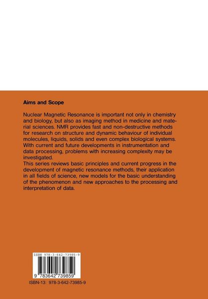 Produktbild: Structure and Dynamics of Bulk Polymers by NMR-Methods