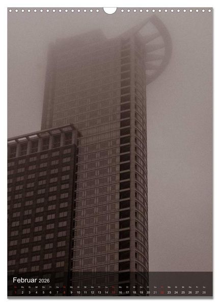 Produktbild: Frankfurt monochrom (Wandkalender 2026 DIN A3 hoch), CALVENDO Monatskalender