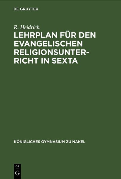 Produktbild: Lehrplan f&uuml;r den evangelischen Religionsunterricht in Sexta