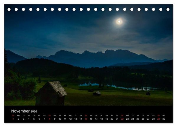 Produktbild: Licht &uuml;ber oberbayrischen Bergen und Seen (Tischkalender 2026 DIN A5 quer), CALVENDO Monatskalender