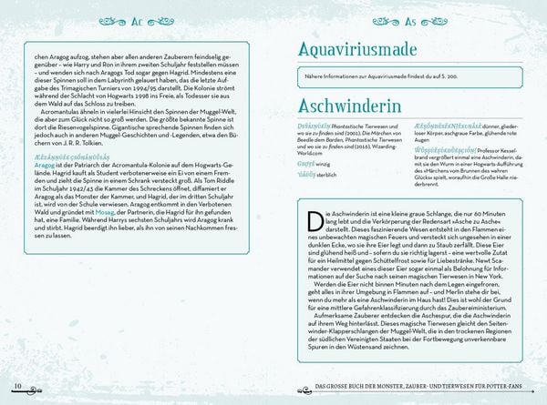 Produktbild: Das gro&szlig;e Buch der Monster, Zauber- und Tierwesen f&uuml;r Potter-Fans