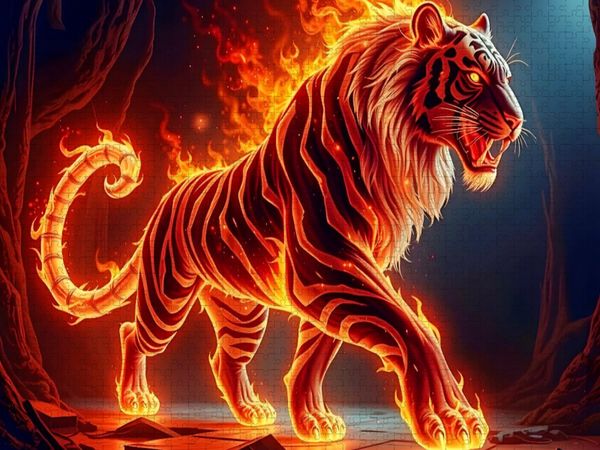 Produktbild: CALVENDO Puzzle Flammenblick | 1000 Teile Lege-Gr&ouml;&szlig;e 64x48cm Foto-Puzzle f&uuml;r gl&uuml;ckliche Stunden