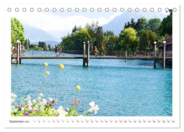 Produktbild: Malerisches Thun (Tischkalender 2026 DIN A5 quer), CALVENDO Monatskalender