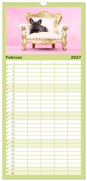 Produktbild: Familienplaner 2027 - Der Bully - Kalender Familienplaner hoch mit 5 Spalten (Wandkalender, 21 x 45 cm) CALVENDO
