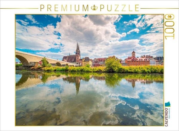 CALVENDO Puzzle Sommer in Regensburg | 1000 Teile Lege-Größe 64x48cm Foto-Puzzle für glückliche Stunden