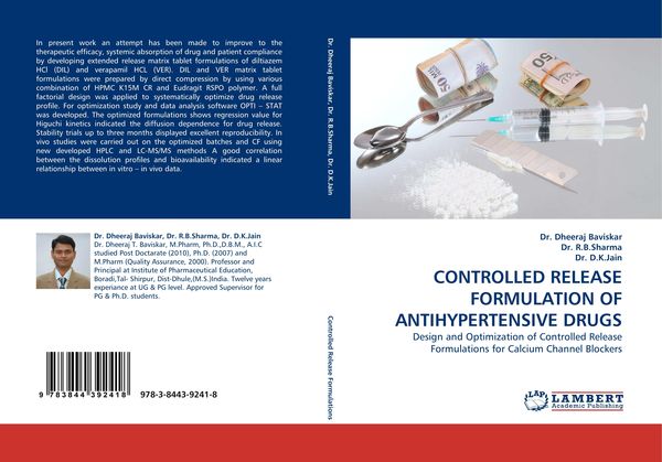 Produktbild: Controlled Release Formulation Of Antihypertensive Drugs