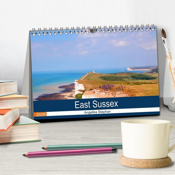 Produktbild: East Sussex (Tischkalender 2026 DIN A5 quer), CALVENDO Monatskalender
