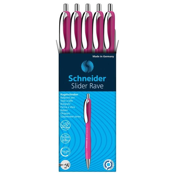Schneider Kugelschreiber Slider Rave power pink, Mine Slider 755 XB blau