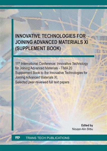 Produktbild: Innovative Technologies for Joining Advanced Materials XI (Supplement Book)