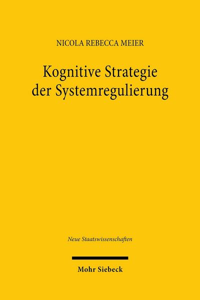 Produktbild: Kognitive Strategie der Systemregulierung