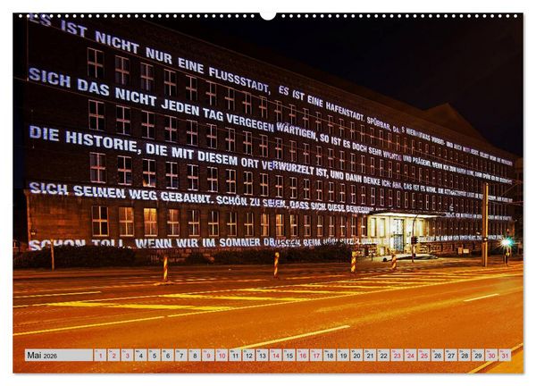 Produktbild: Es wird Nacht in Duisburg (Wandkalender 2026 DIN A2 quer), CALVENDO Monatskalender