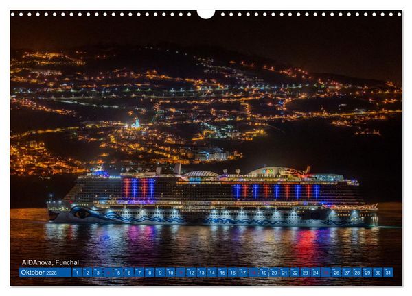 Produktbild: Kreuzfahrtschiffe unterwegs (Wandkalender 2026 DIN A3 quer), CALVENDO Monatskalender