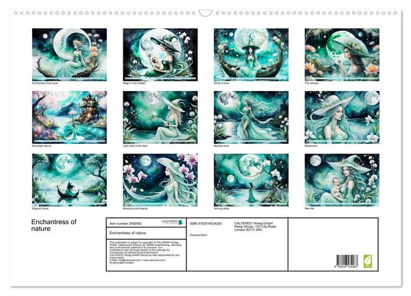 Produktbild: Enchantress of nature (Wall Calendar 2026 DIN A2 landscape), CALVENDO 12 Month Wall Calendar