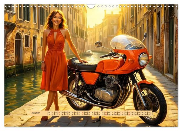 Produktbild: Lack und Leinwand &ndash; Motorr&auml;der (Wandkalender 2027 DIN A3 quer), CALVENDO Monatskalender
