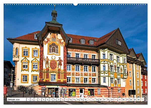 Produktbild: Oberbayerische L&uuml;ftlmalerei (hochwertiger Premium Wandkalender 2026 DIN A2 quer), Kunstdruck in Hochglanz
