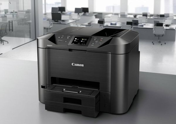 Produktbild: Canon Multifunktionsdrucker Tintenstrahl Farbe A4 Drucker, Scanner, Kopierer, Fax LAN, WLAN, Duplex, Duplex-ADF