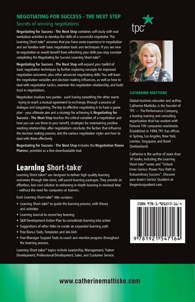 Produktbild: Negotiating for Success - The Next Step