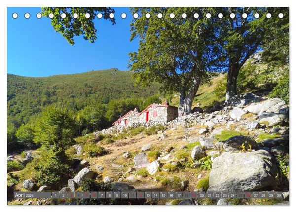 Produktbild: Weitwandern auf Korsika GR 20 (Tischkalender 2026 DIN A5 quer), CALVENDO Monatskalender